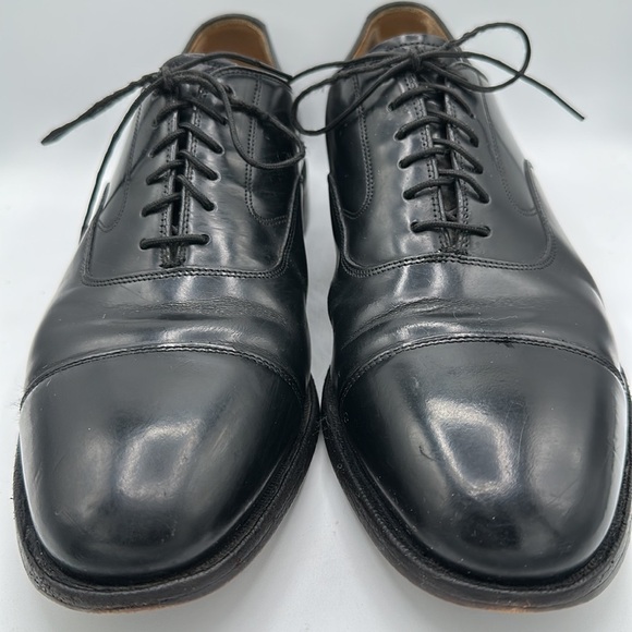 Johnston & Murphy black cap toe Oxford dress shoes, size 10 main image 10